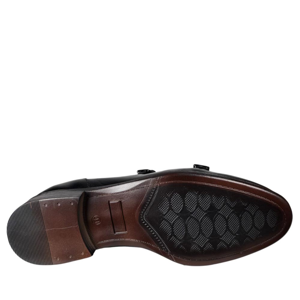 Zapatos La Valenciana Doble Hebilla 7240 Negro - imagen 7