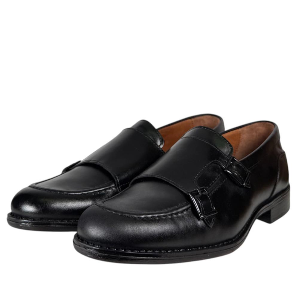Zapatos La Valenciana Doble Hebilla 7240 Negro - imagen 5
