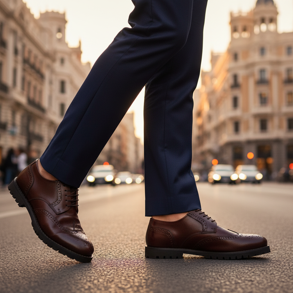 Zapatos La Valenciana Pala Vega 6814 Cuero - imagen 6