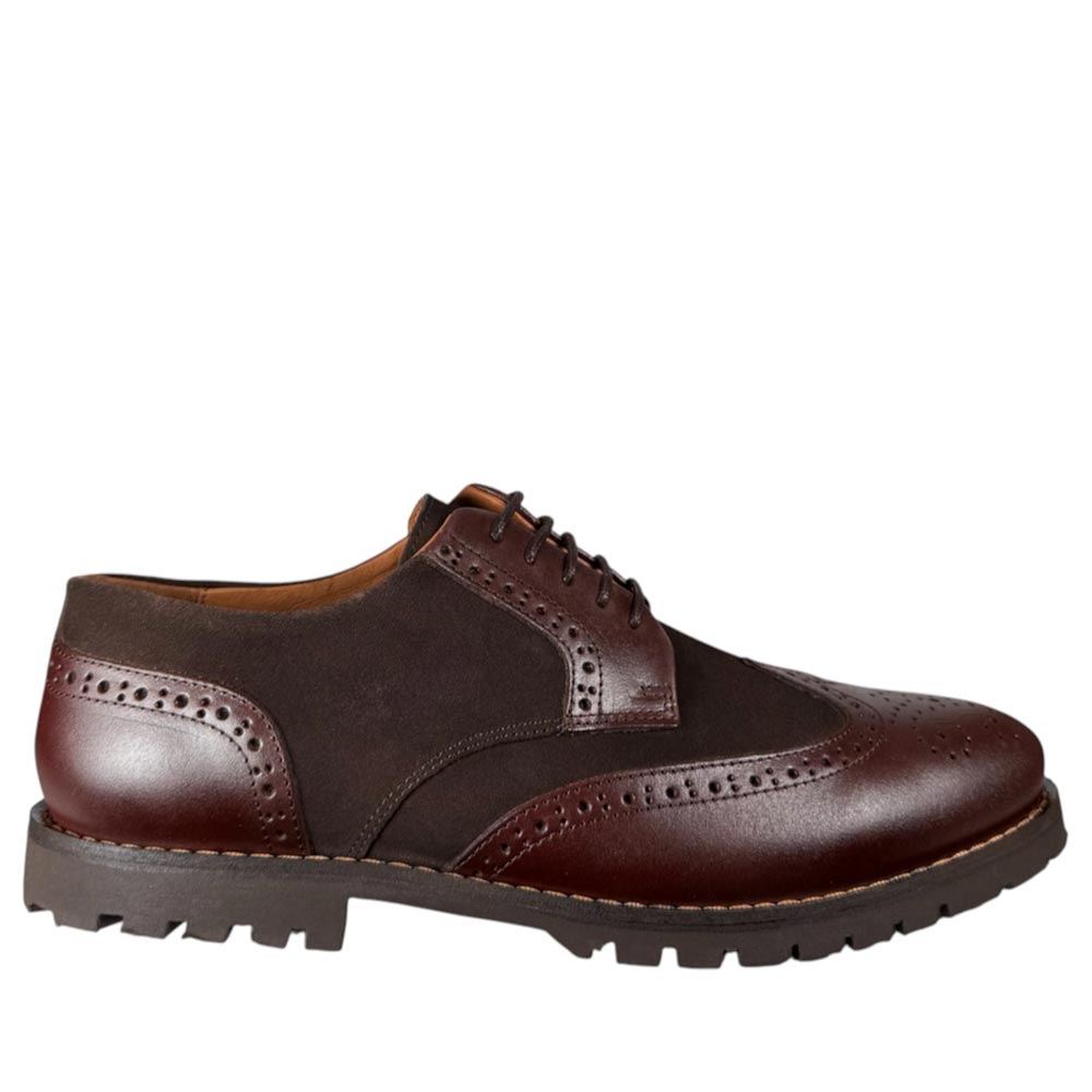 Zapatos La Valenciana Pala Vega Combinada 6814 Marrón - imagen 1