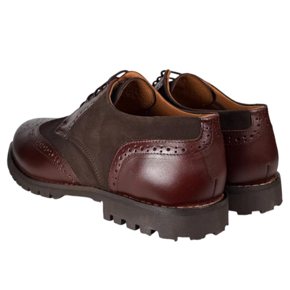 Zapatos La Valenciana Pala Vega Combinada 6814 Marrón - imagen 5