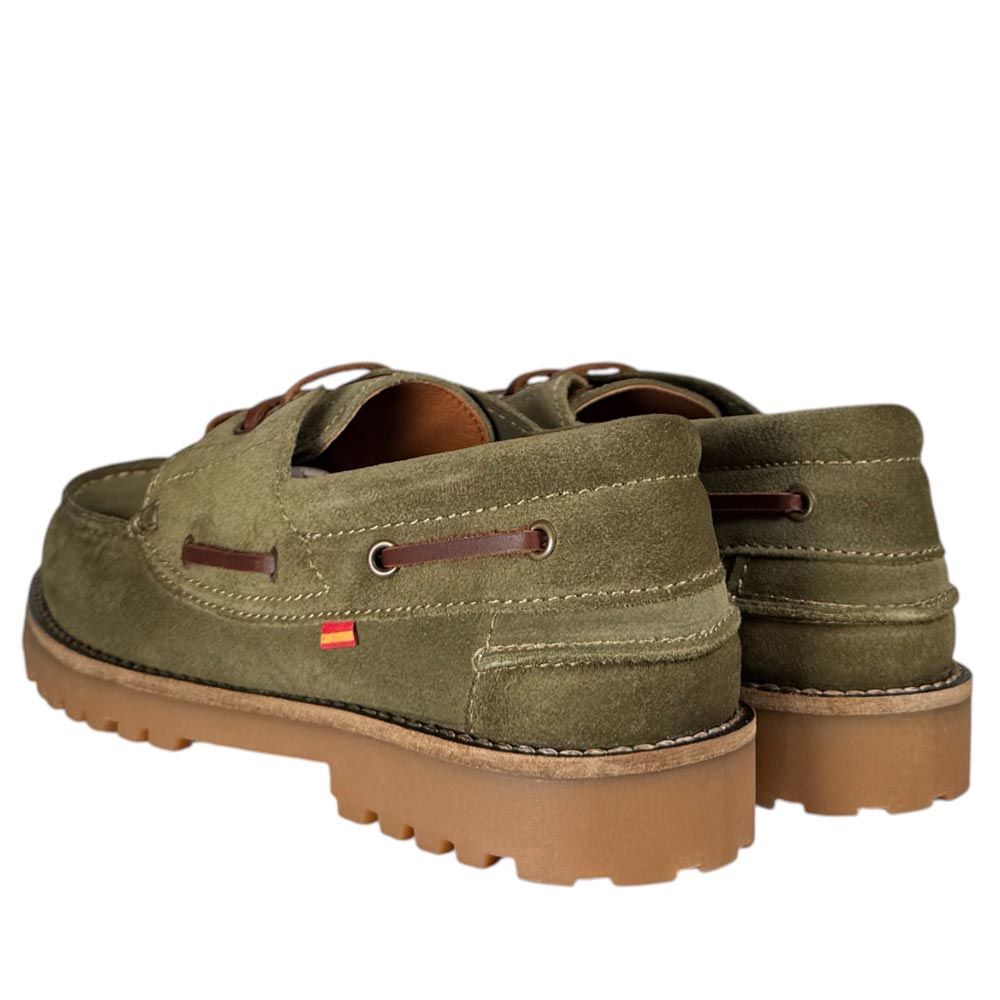 Zapatos Náuticos La Valenciana Rodrígo Serraje Verde - imagen 6