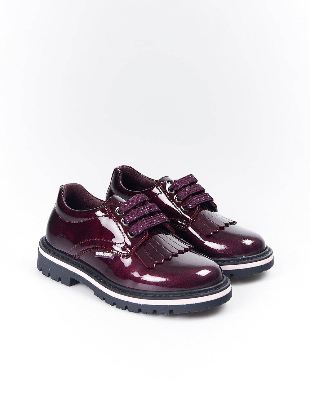 Zapatos Pablosky Blucher Charol 348199 Burdeos - imagen 2