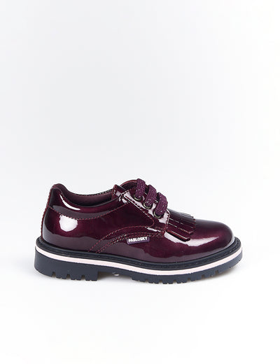 Zapatos Pablosky Blucher Charol 348199 Burdeos