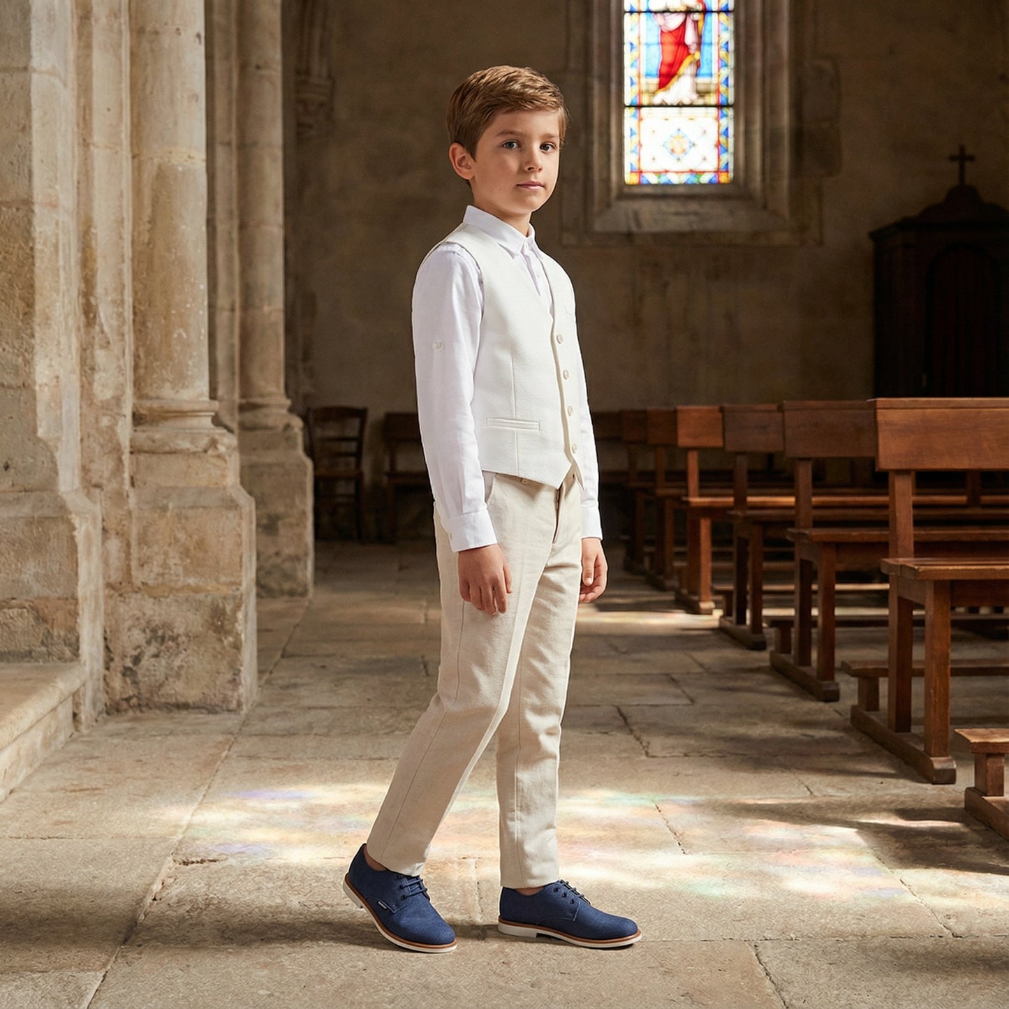 Zapatos Pablosky Pío 729720 Lino Marino - imagen 2