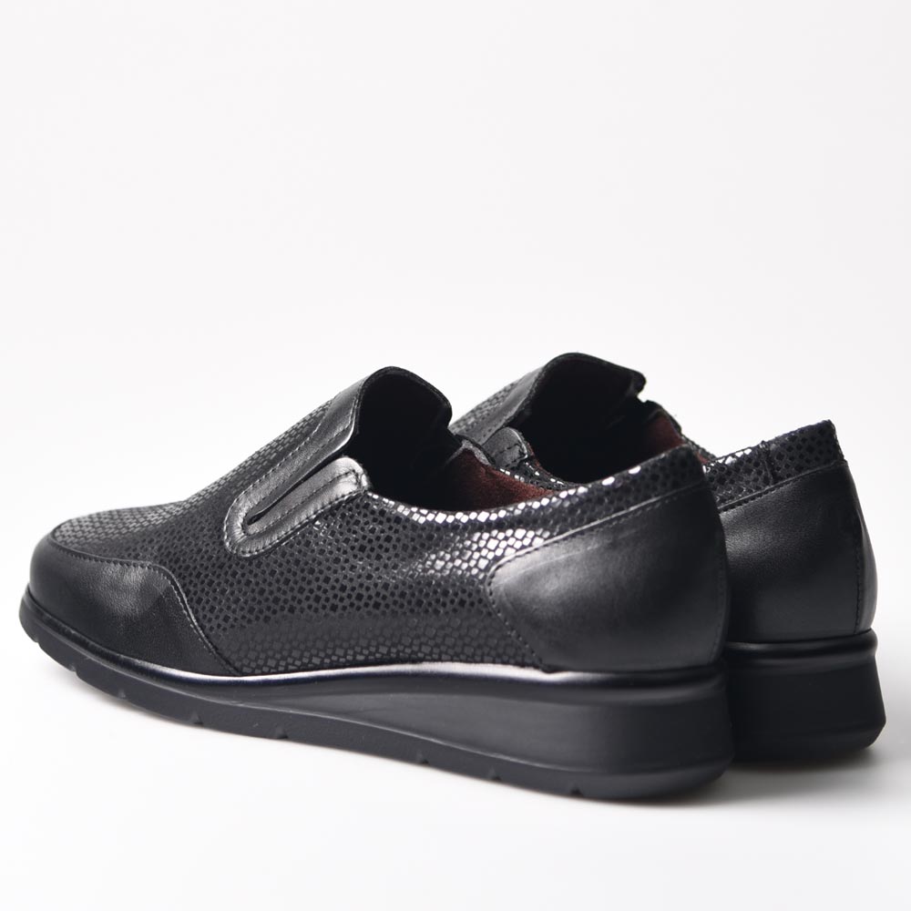 Zapatos Pitillos Ancho Especial Copete 10011 Negro - imagen 4