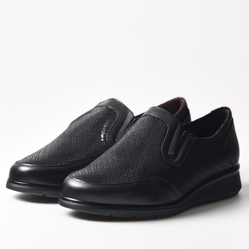 Zapatos Pitillos Ancho Especial Copete 10011 Negro - imagen 3
