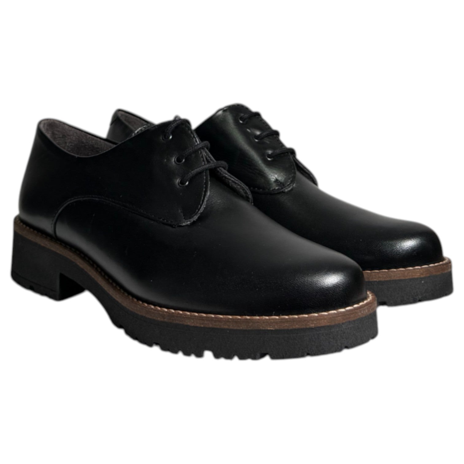 Zapatos Pitillos Blúcher 10781 Negro - imagen 2