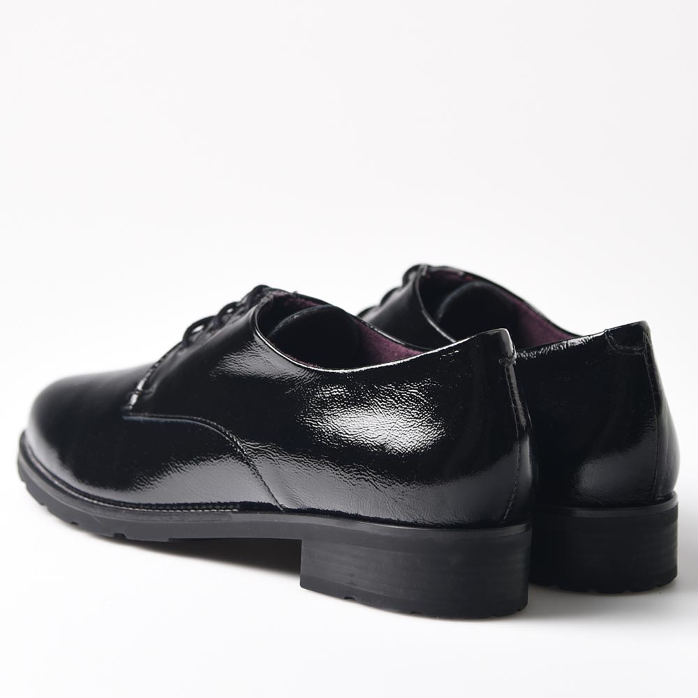 Zapatos Pitillos Blúcher Charol 10181 Negro - imagen 4