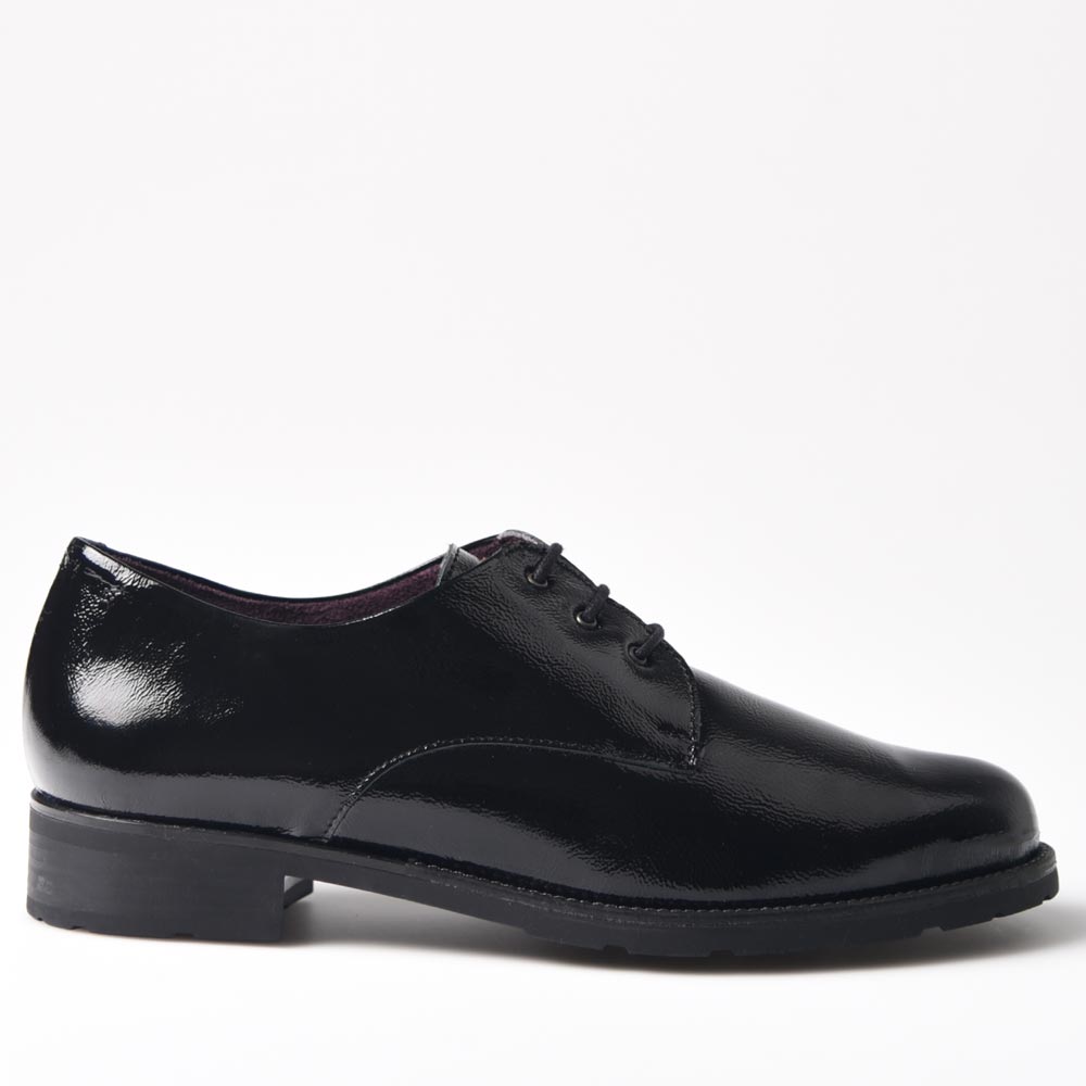 Zapatos Pitillos Blúcher Charol 10181 Negro - imagen 1