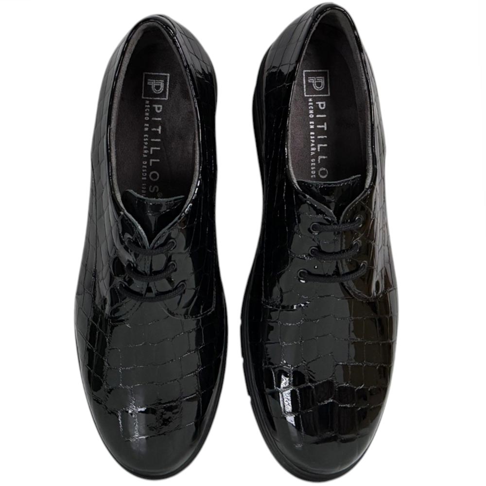 Zapatos Pitillos Blúcher Coco 11542 Negro - imagen 3