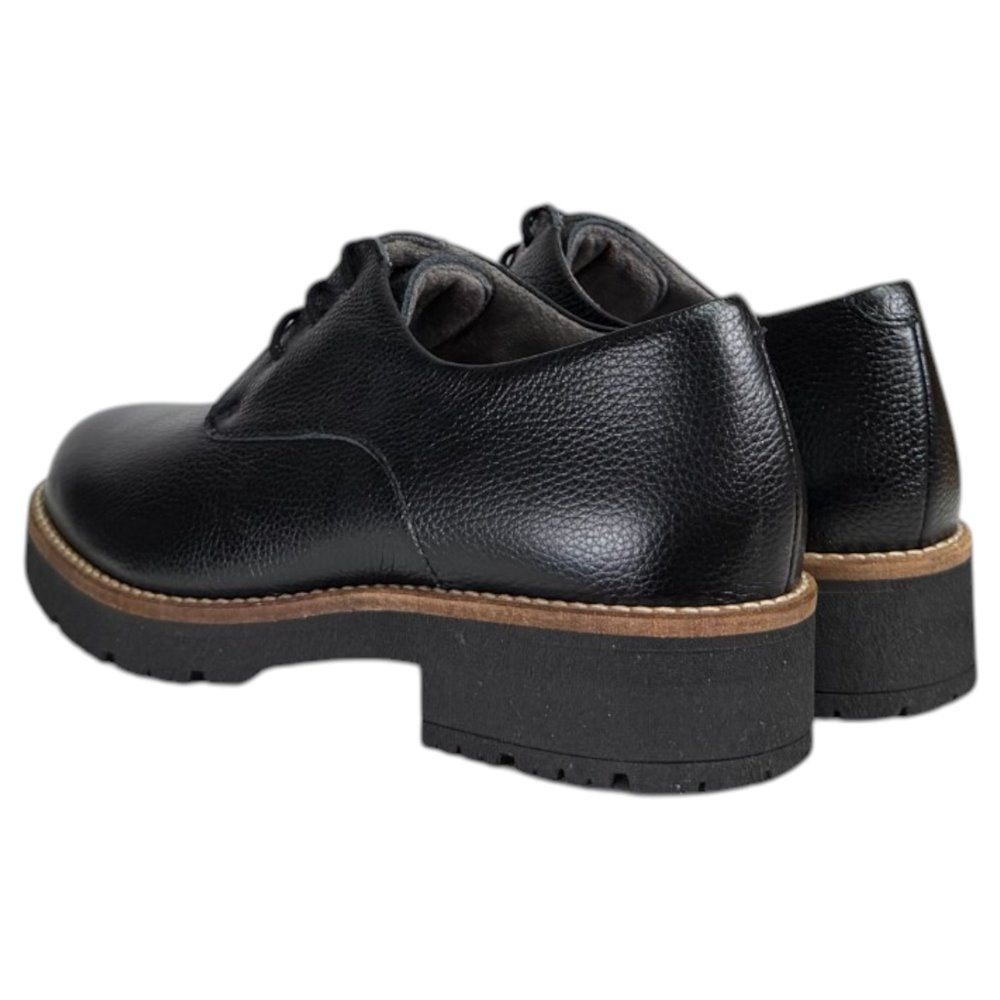 Zapatos Pitillos Blúcher Piel Grabada 11561 Negro - imagen 6