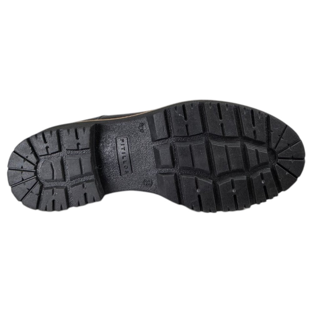 Zapatos Pitillos Blúcher Piel Grabada 11561 Negro - imagen 7