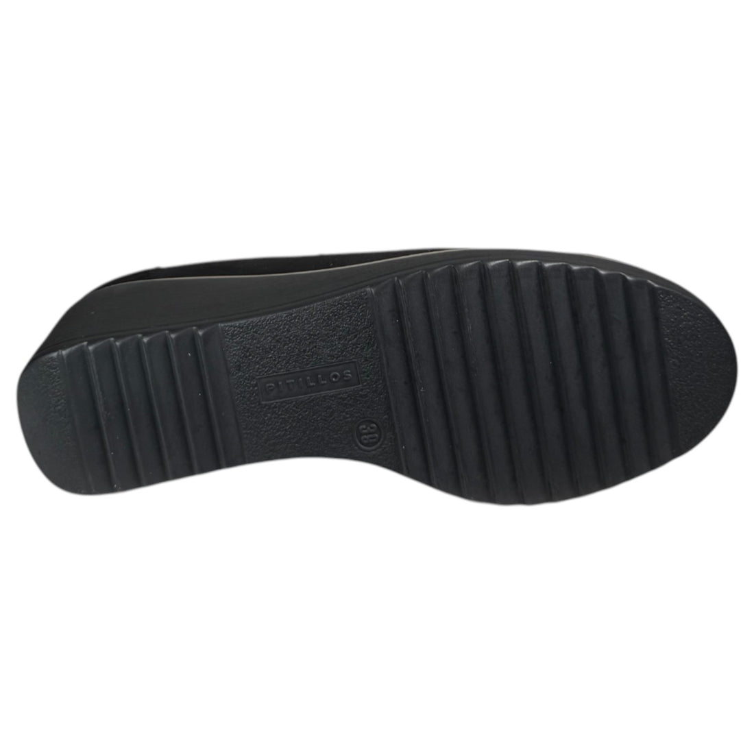 Zapatos Pitillos Cuña Hebilla 20236 Negro - imagen 5