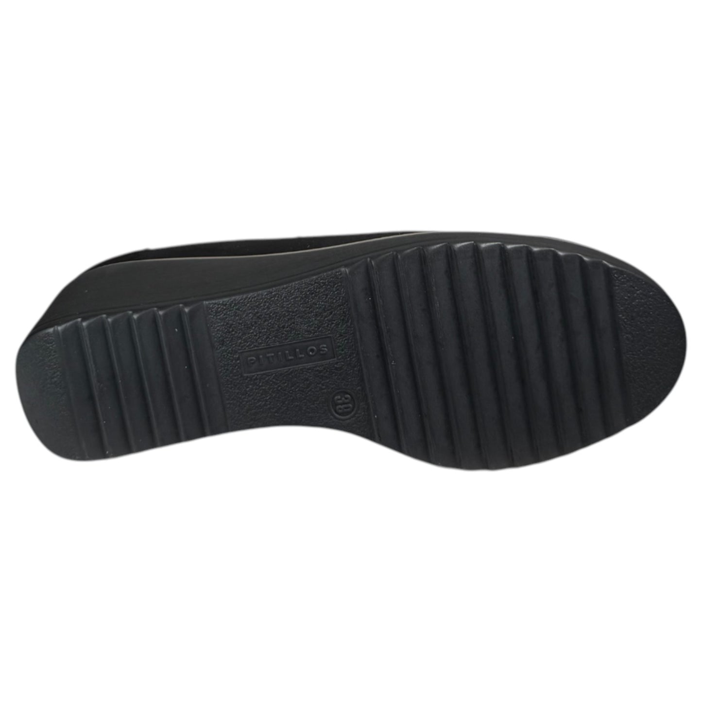 Zapatos Pitillos Cuña Hebilla 20236 Negro - imagen 5