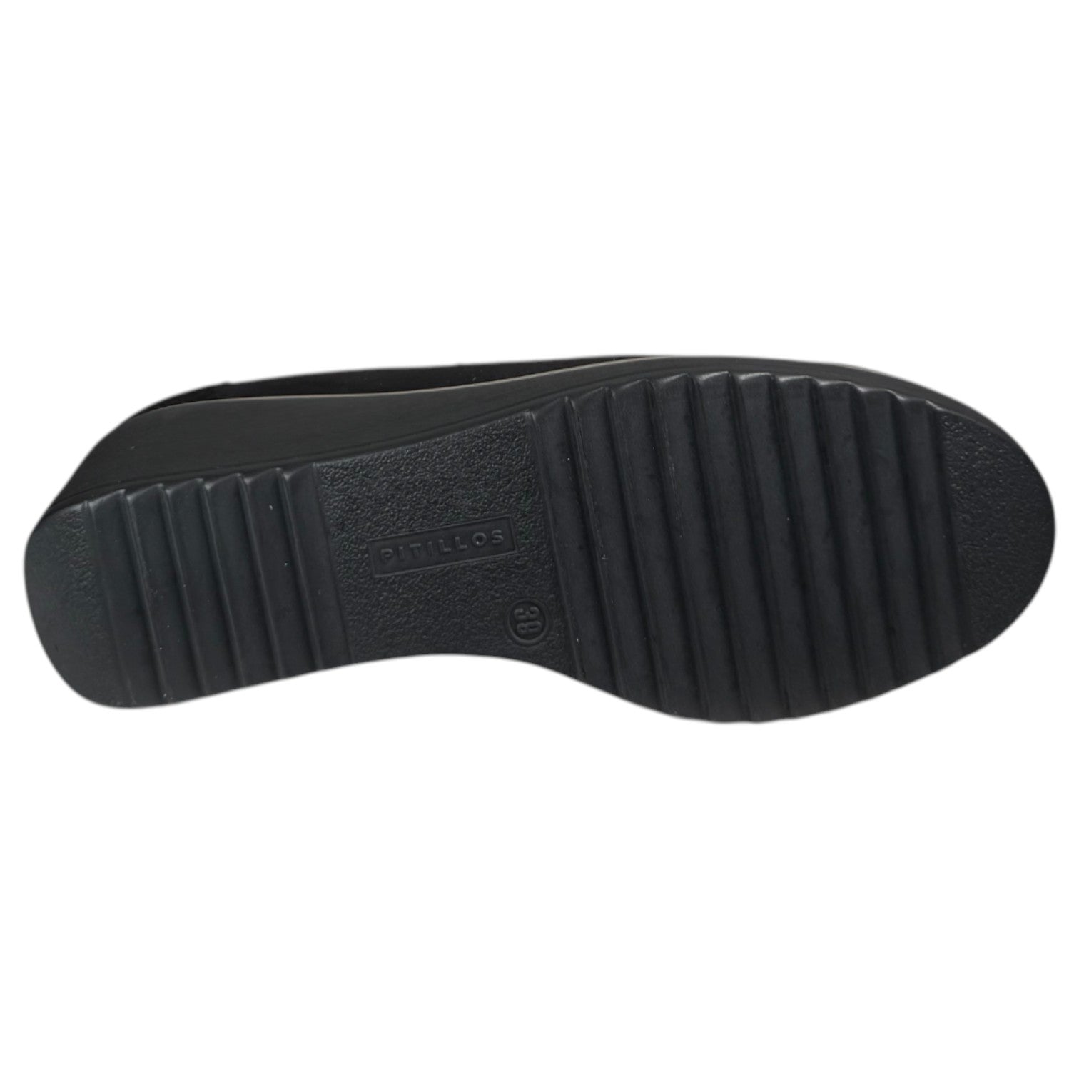 Zapatos Pitillos Cuña Hebilla 20236 Negro - imagen 5