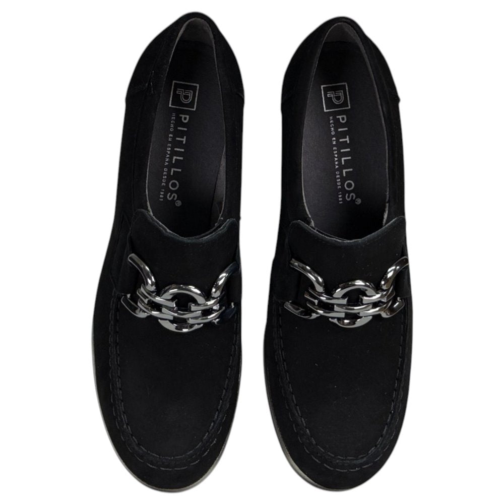 Zapatos Pitillos Cuña Hebilla 20530 Negro - imagen 3