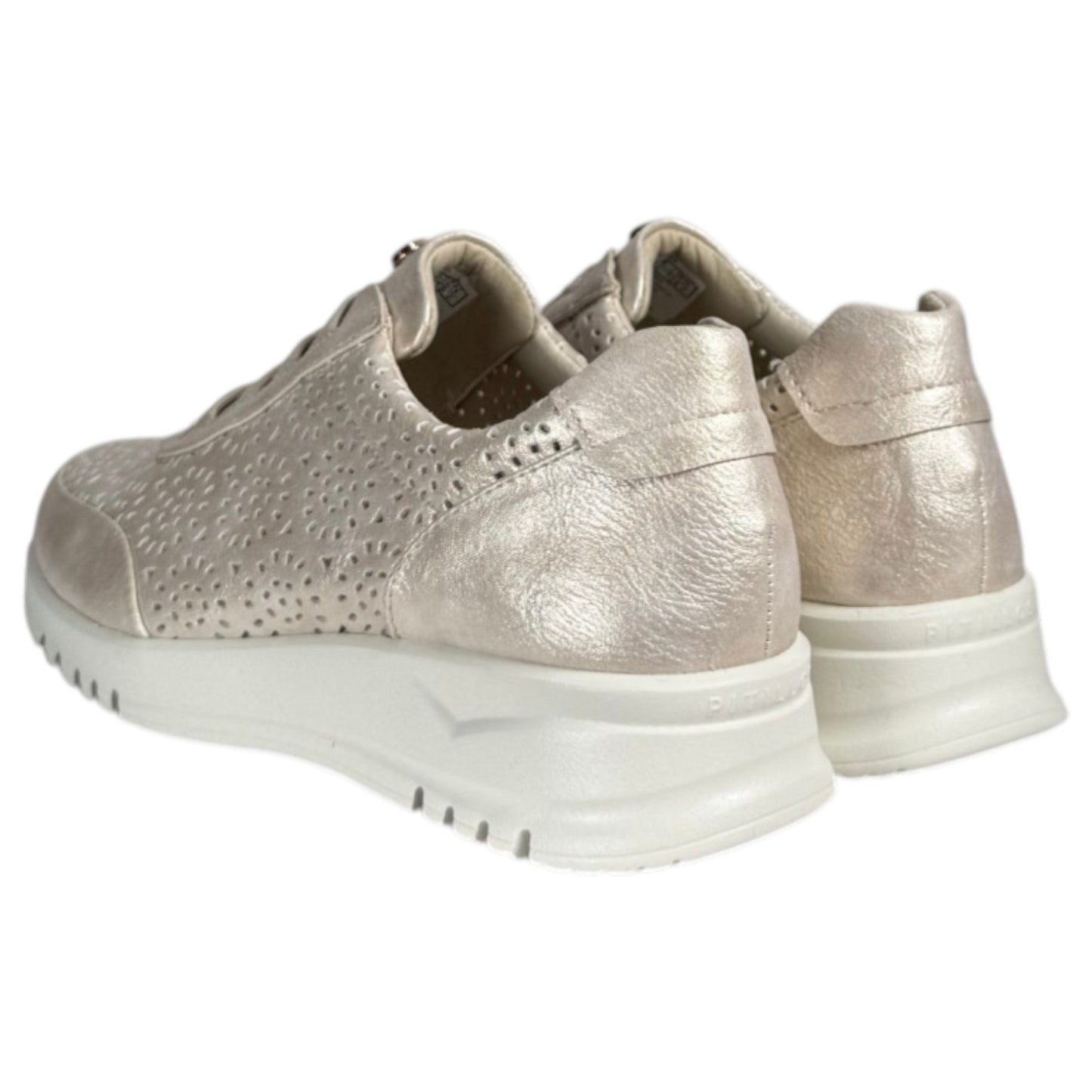 Zapatos Pitillos Deportivos Troquelados 20301 Oro - imagen 5