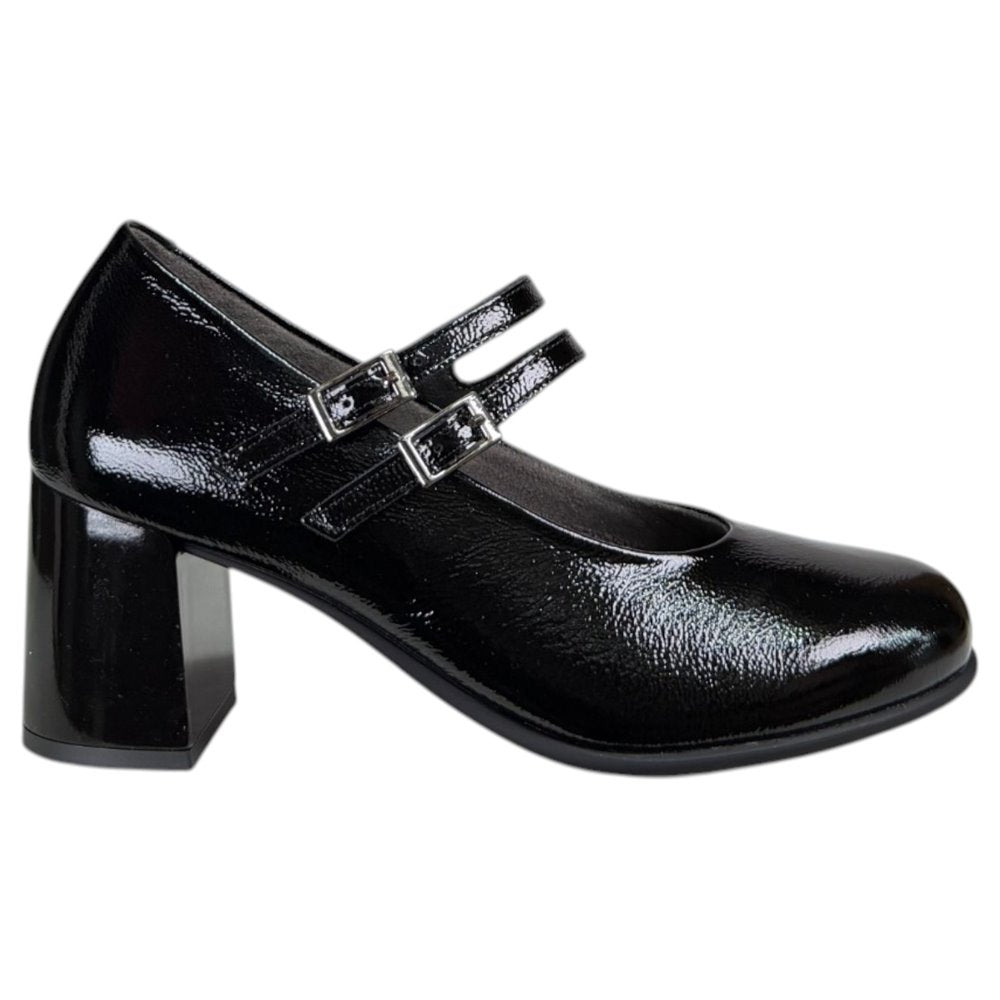 Zapatos Pitillos Mary Jane Tacón 11651 Negro - imagen 1