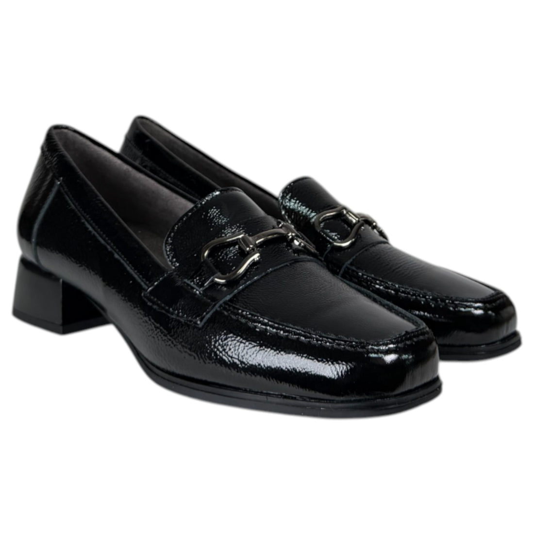 Zapatos Pitillos Mocasines Charol 10814 Negro - imagen 2