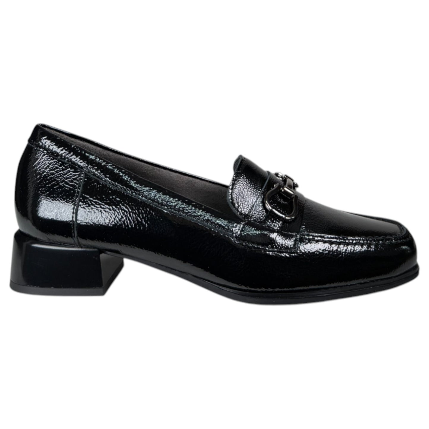 Zapatos Pitillos Mocasines Charol 10814 Negro - imagen 1