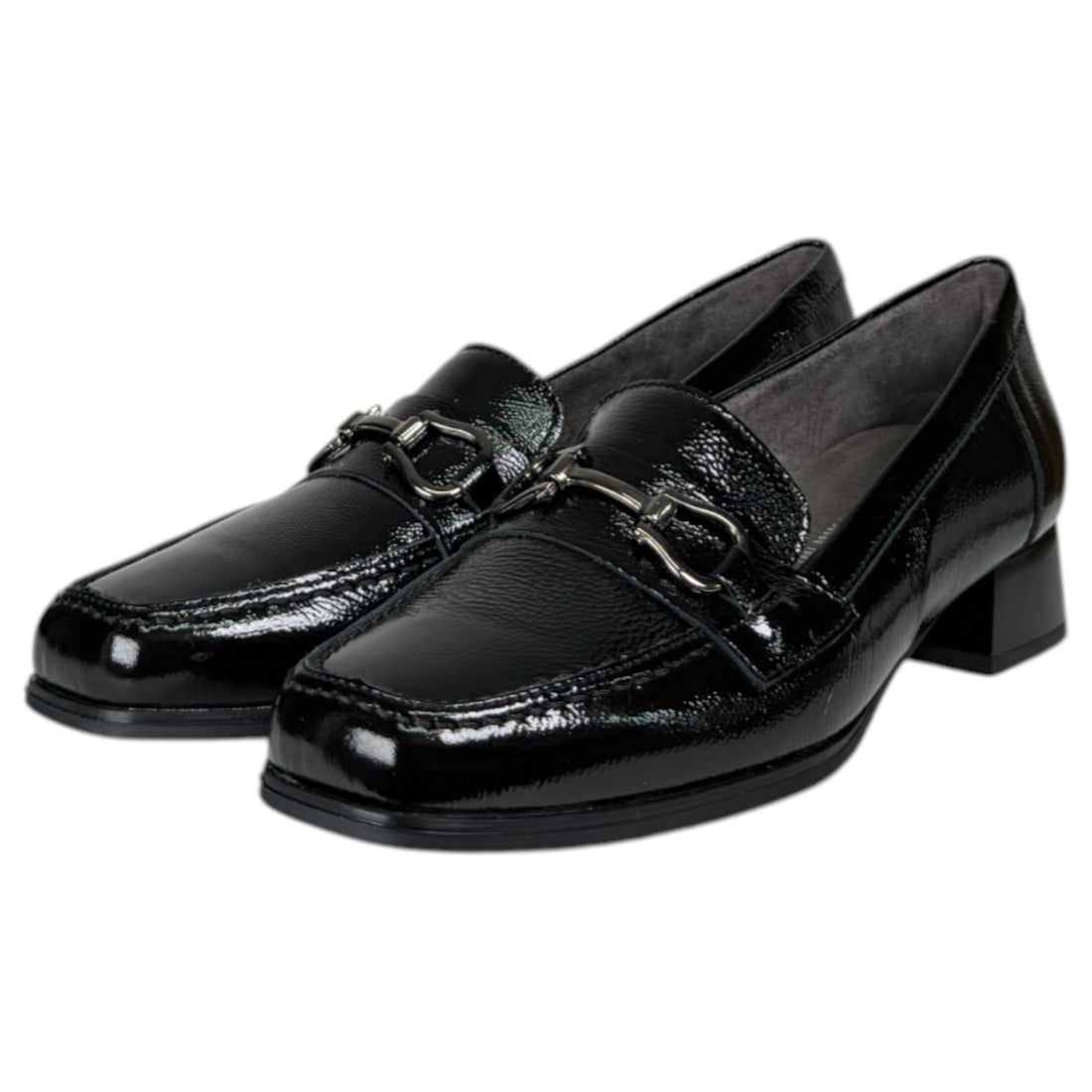 Zapatos Pitillos Mocasines Charol 10814 Negro - imagen 3