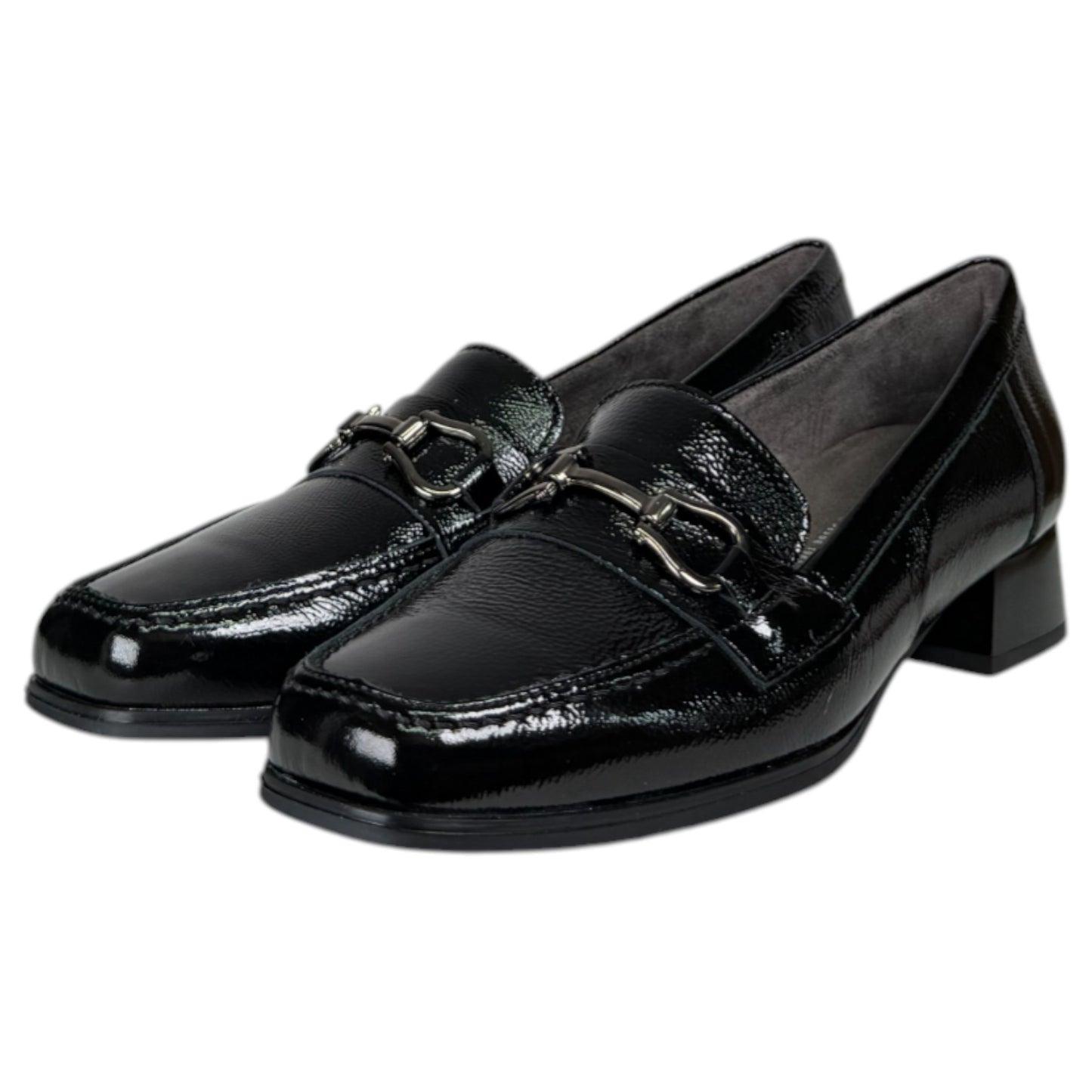 Zapatos Pitillos Mocasines Charol 10814 Negro - imagen 3