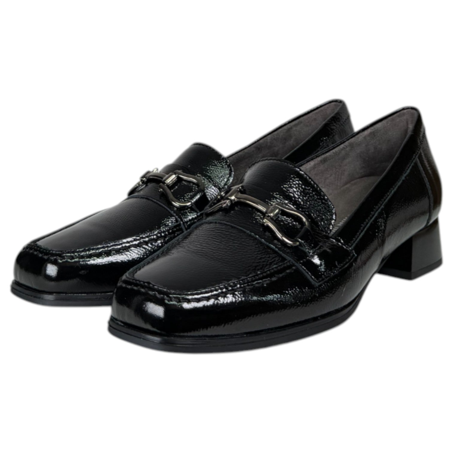 Zapatos Pitillos Mocasines Charol 10814 Negro - imagen 3