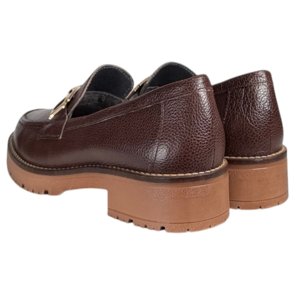 Zapatos Pitillos Mocasines Hebilla 11562 Marrón - imagen 6