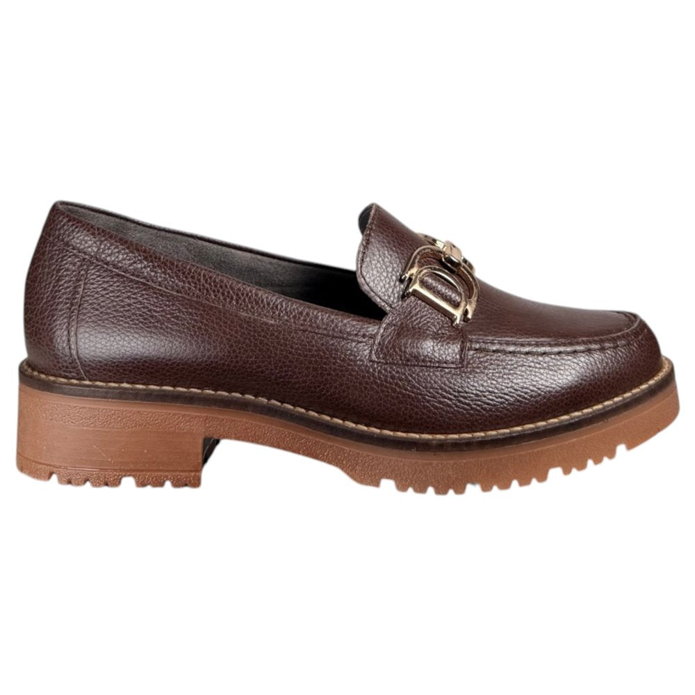 Zapatos Pitillos Mocasines Hebilla 11562 Marrón - imagen 1