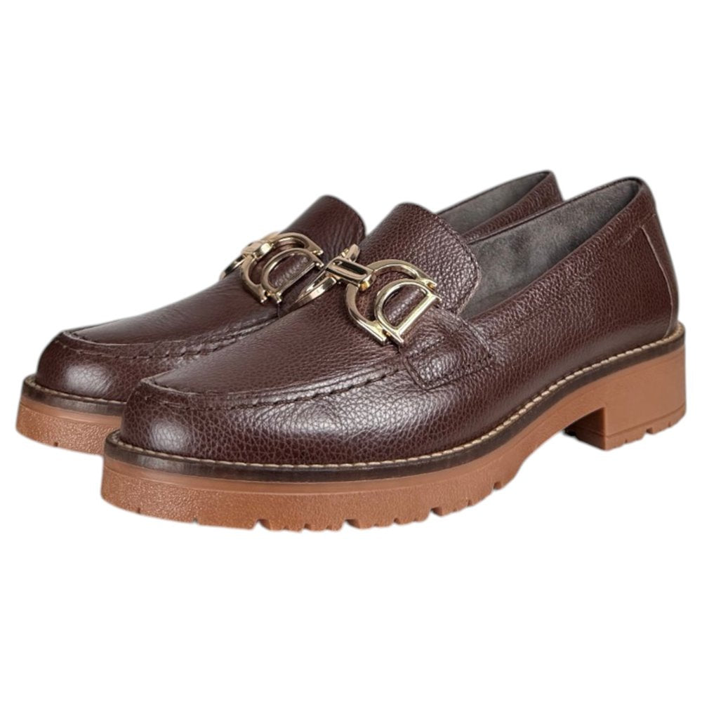 Zapatos Pitillos Mocasines Hebilla 11562 Marrón - imagen 5