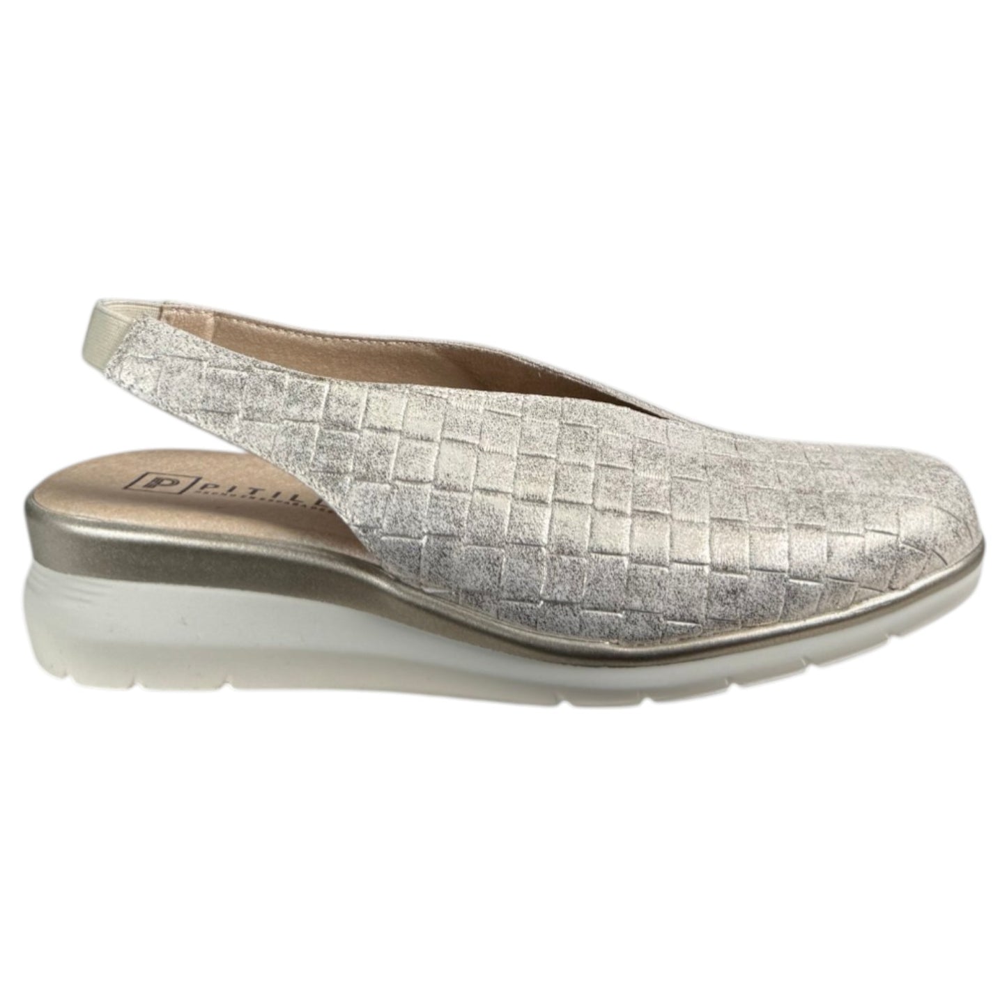 Zapatos Pitillos Salón Abierto Cuña 11073 Oro - imagen 1