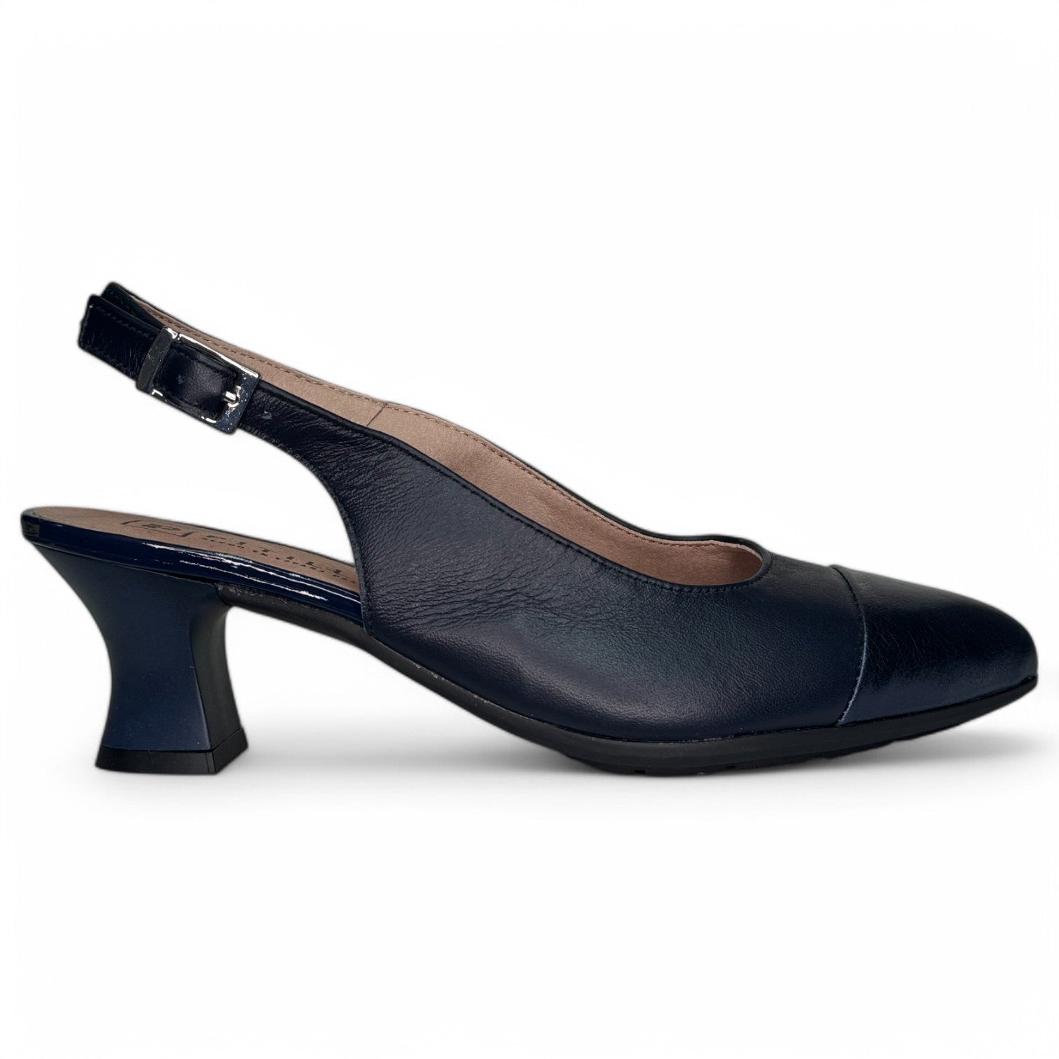 Zapatos Pitillos Salón Abierto Puntera 10515 Marino - imagen 1