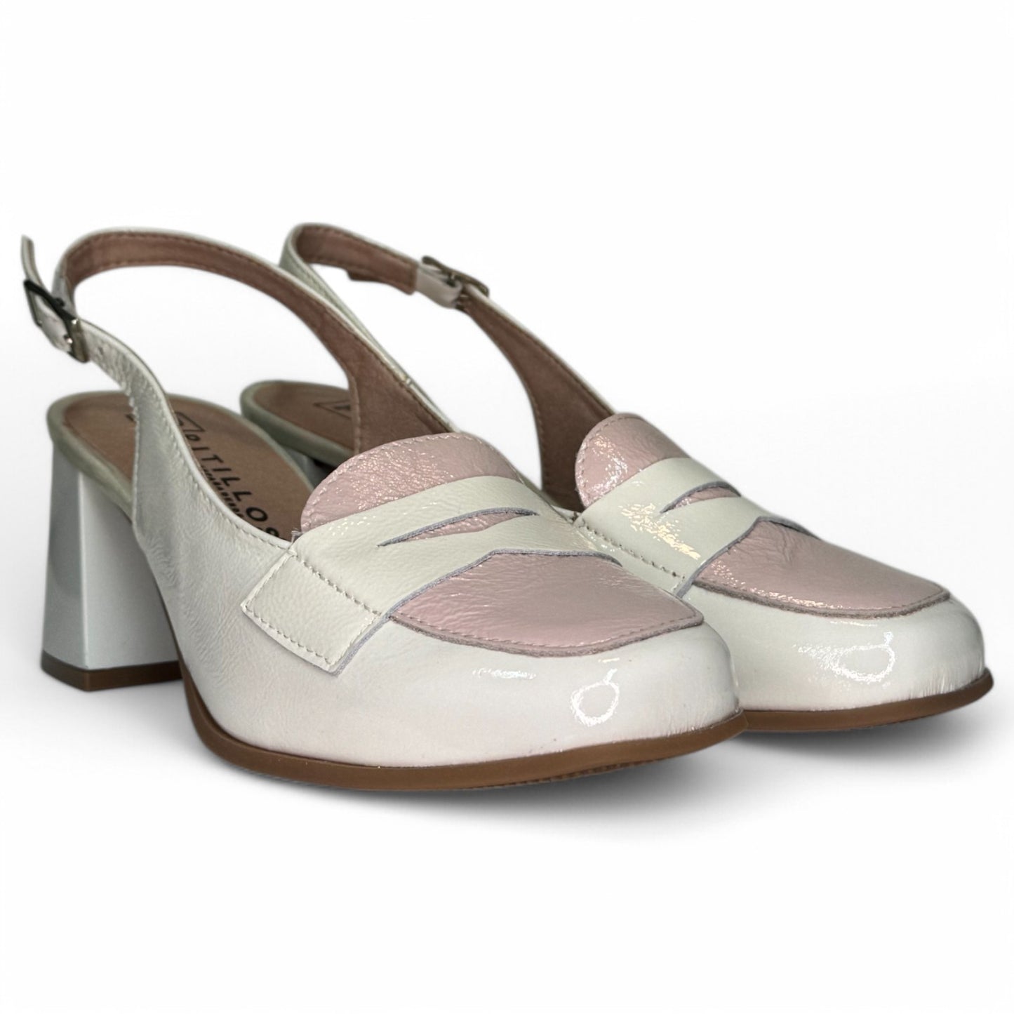 Zapatos Pitillos Tacón Antifaz 10491 Glacial Nude - imagen 3
