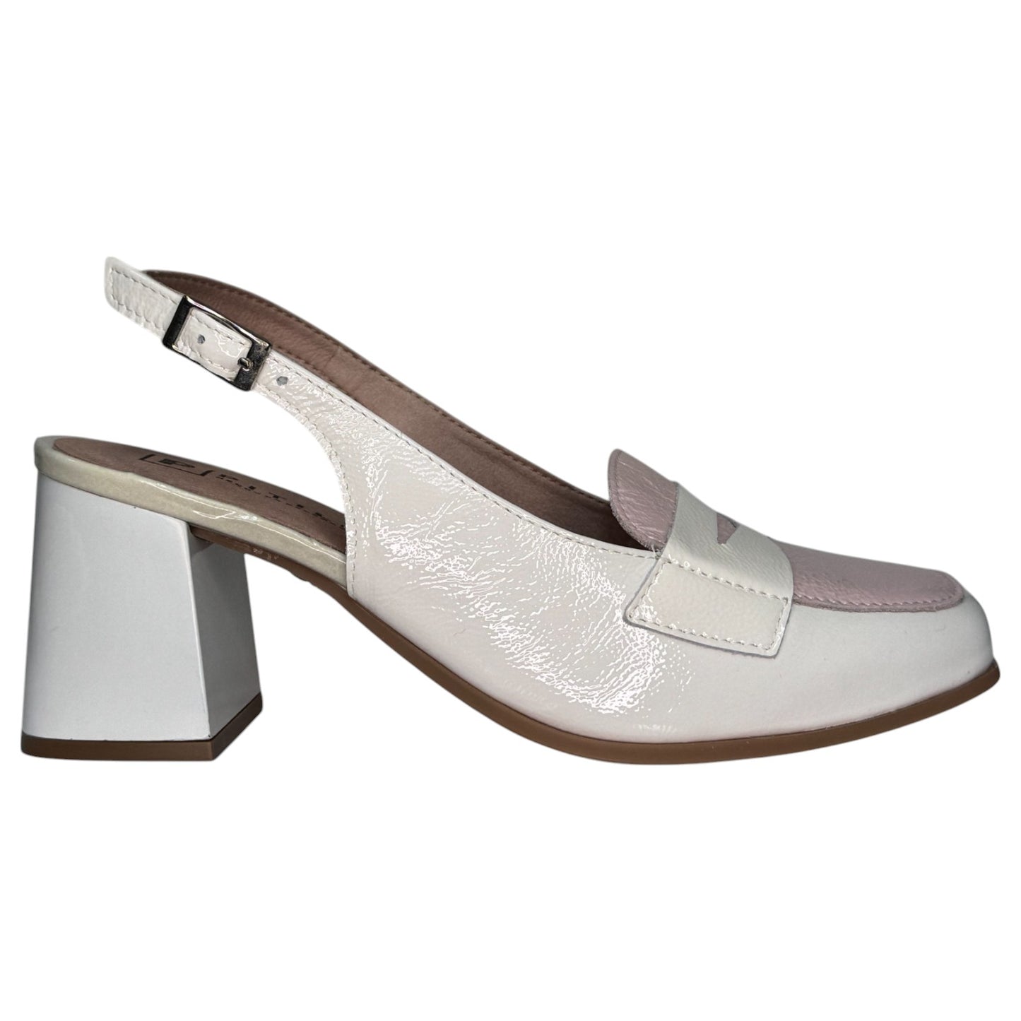 Zapatos Pitillos Tacón Antifaz 10491 Glacial Nude - imagen 1