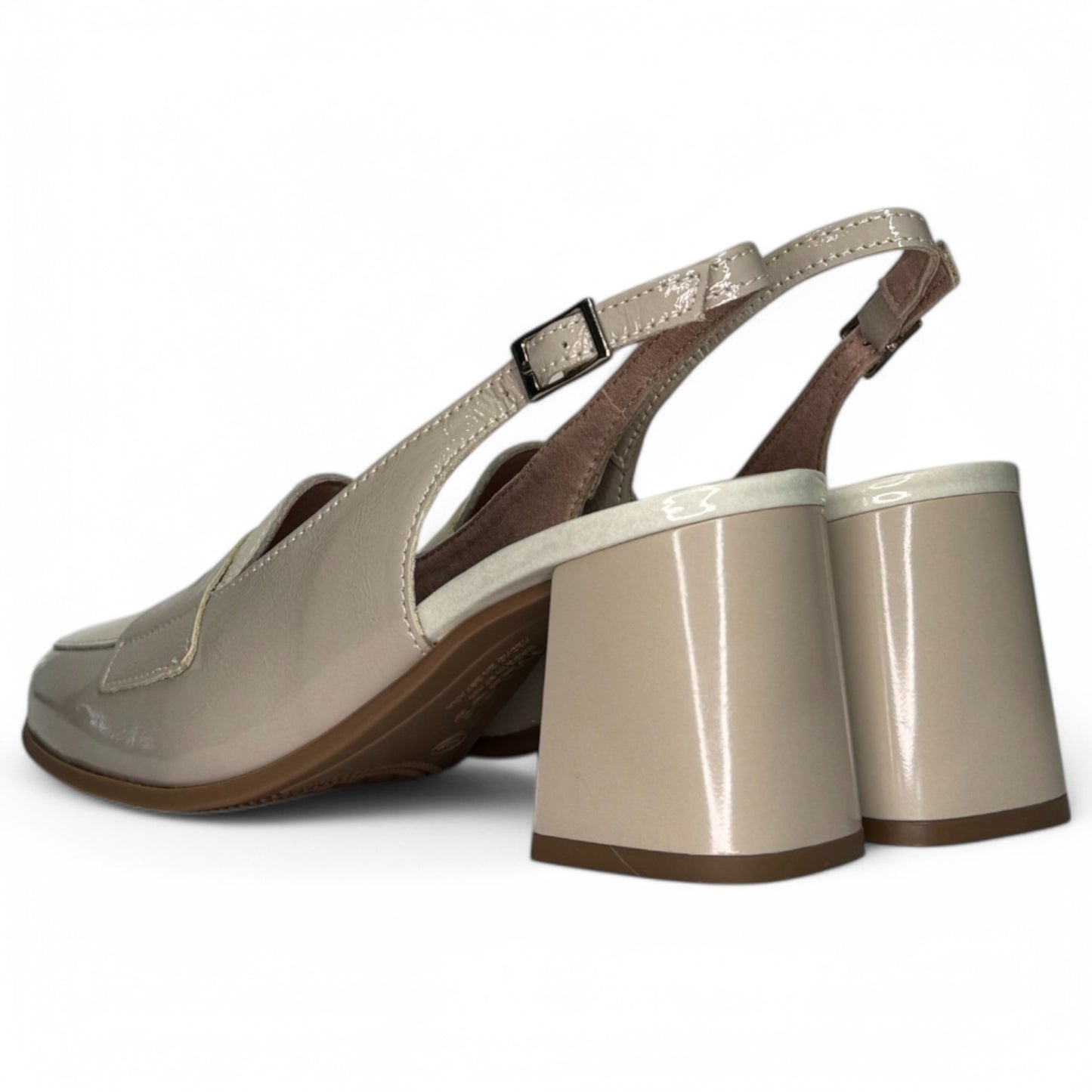 Zapatos Pitillos Tacón Antifaz 10491 Piedra Crema - imagen 6