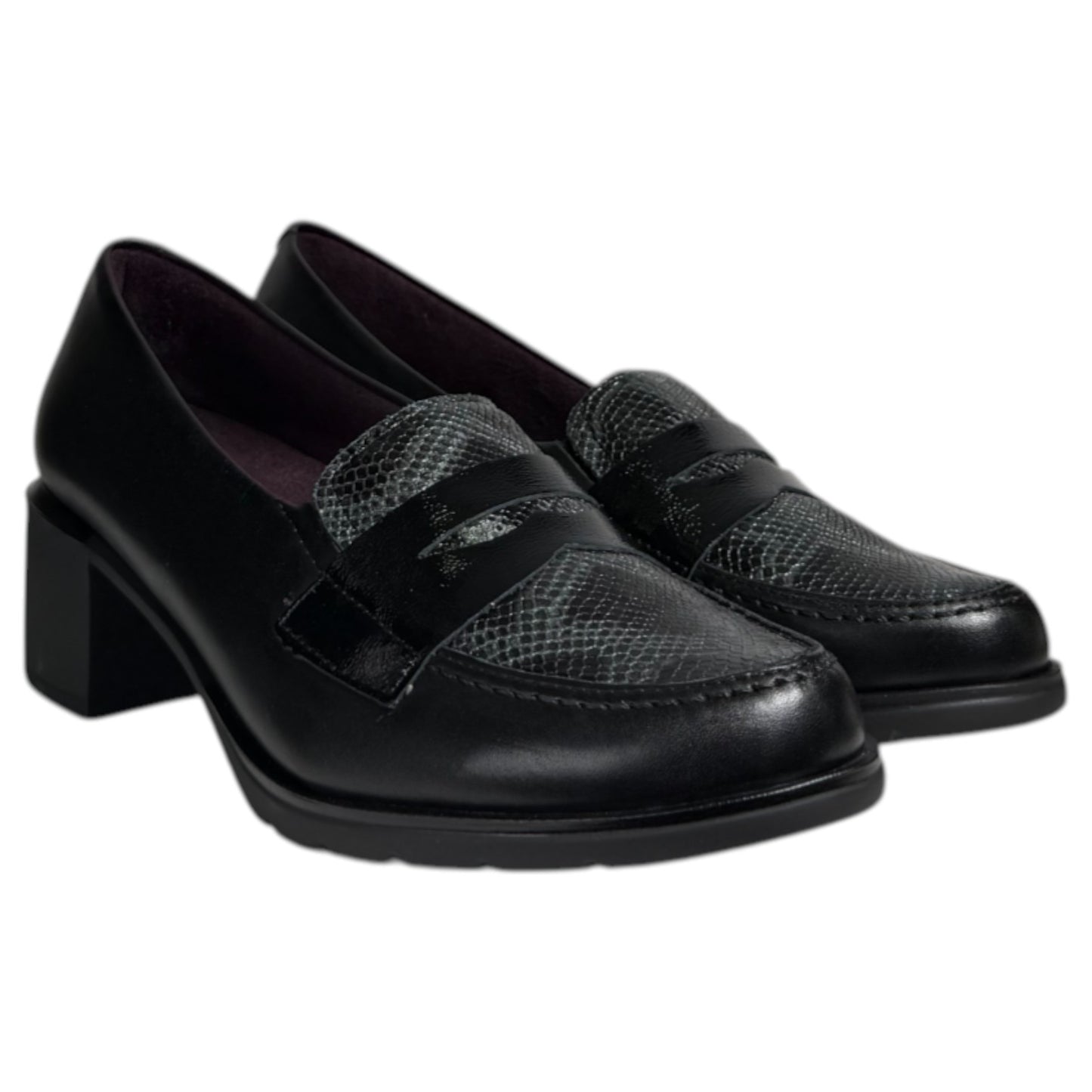 Zapatos Pitillos Tacón Antifaz 10740 Negro - imagen 2