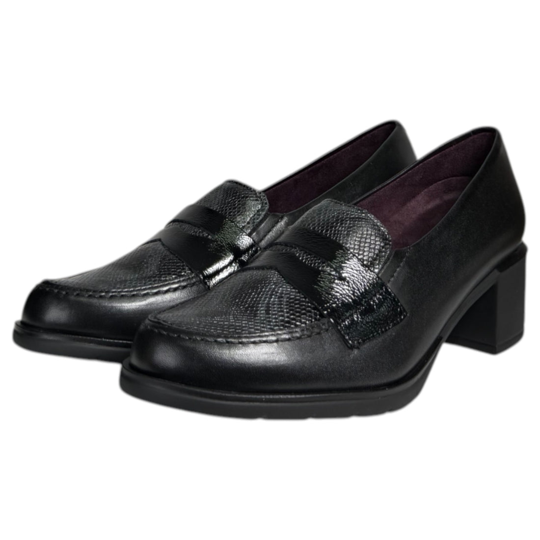 Zapatos Pitillos Tacón Antifaz 10740 Negro - imagen 3