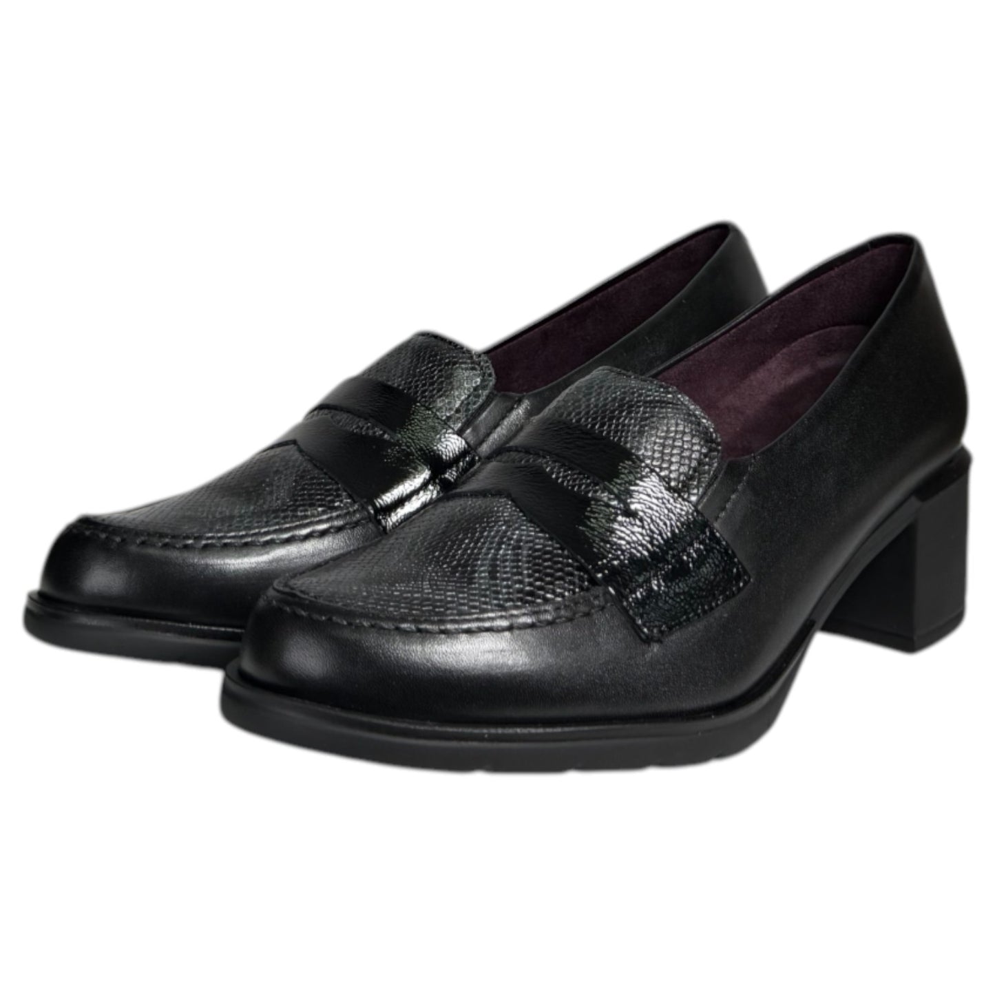 Zapatos Pitillos Tacón Antifaz 10740 Negro - imagen 3