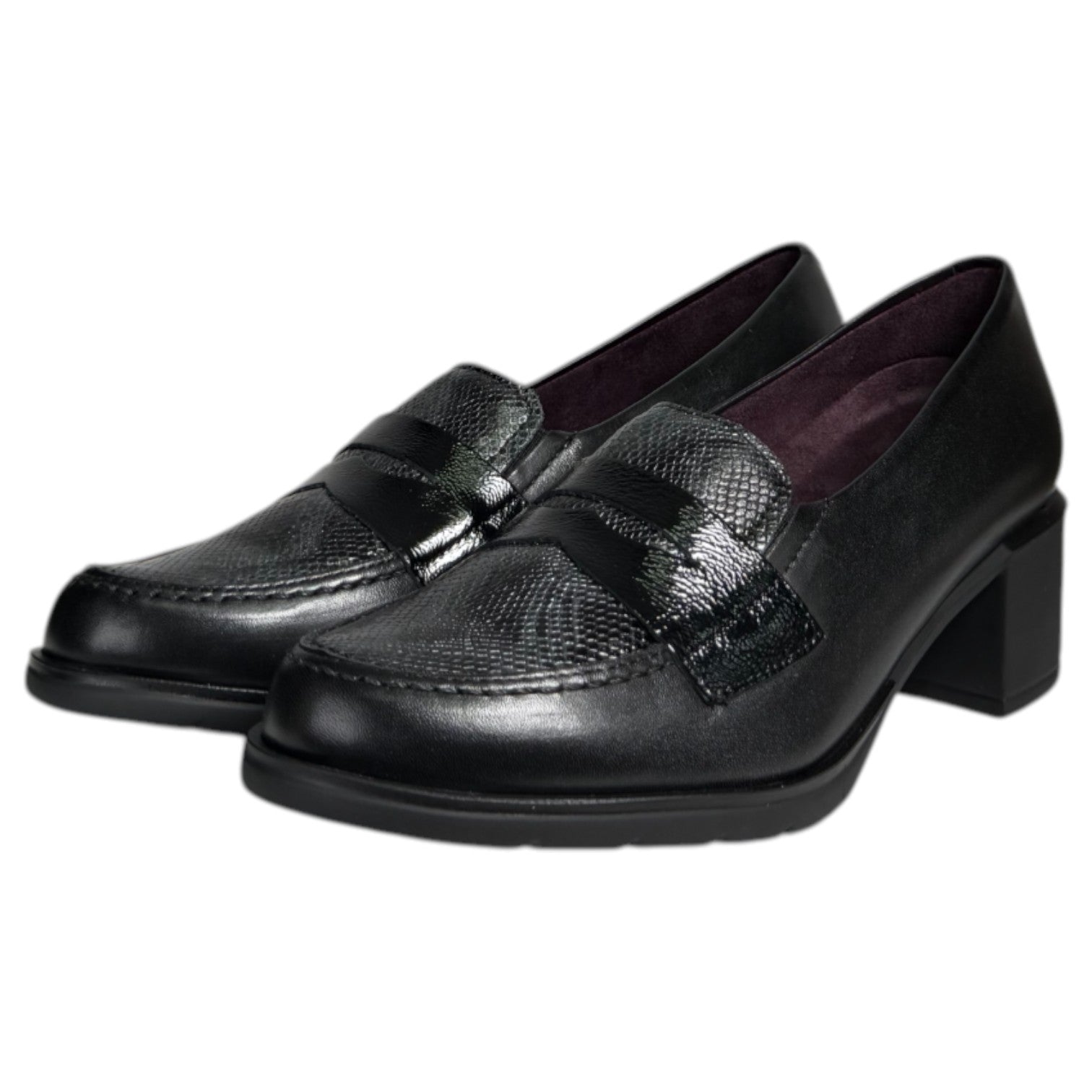 Zapatos Pitillos Tacón Antifaz 10740 Negro - imagen 3