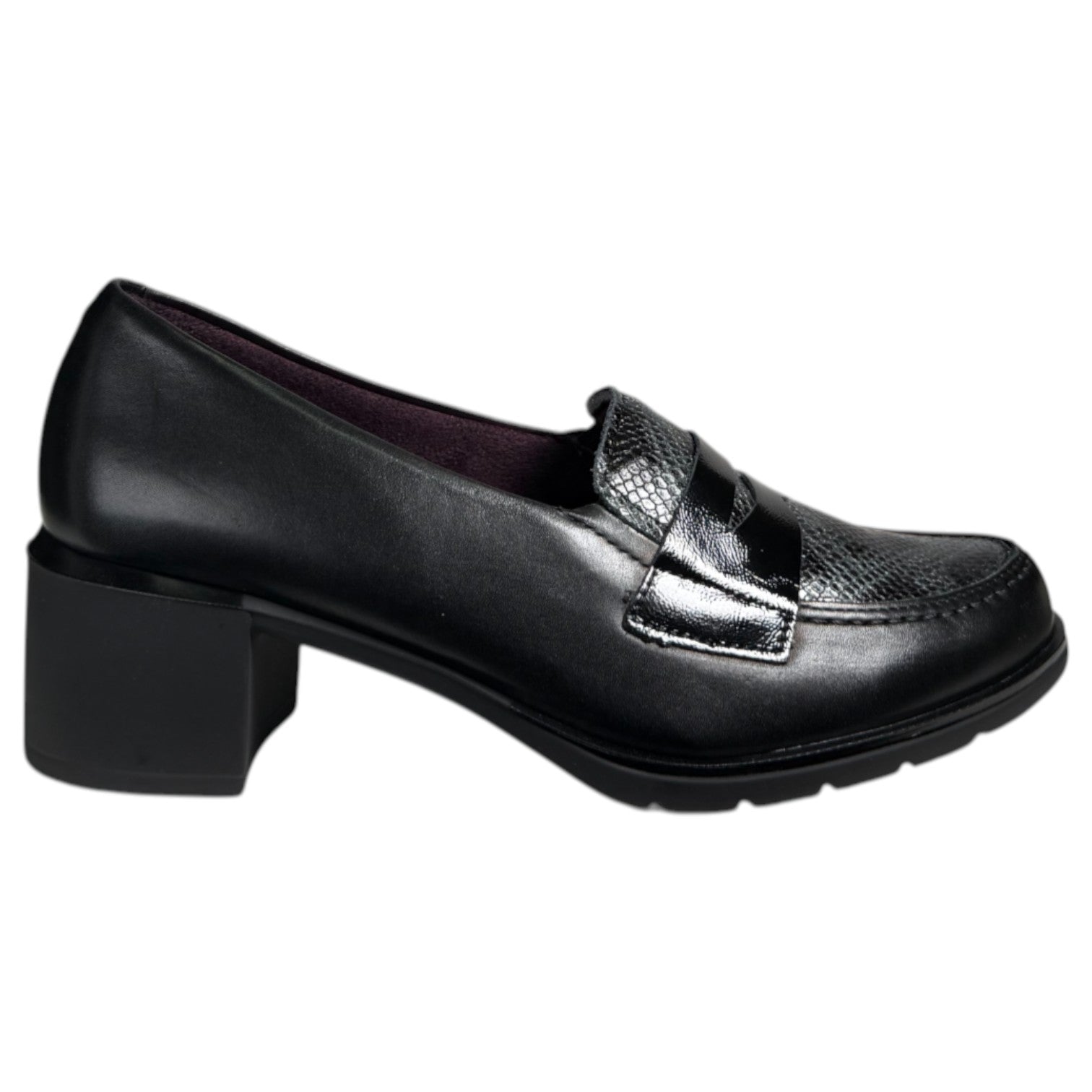 Zapatos Pitillos Tacón Antifaz 10740 Negro - imagen 1