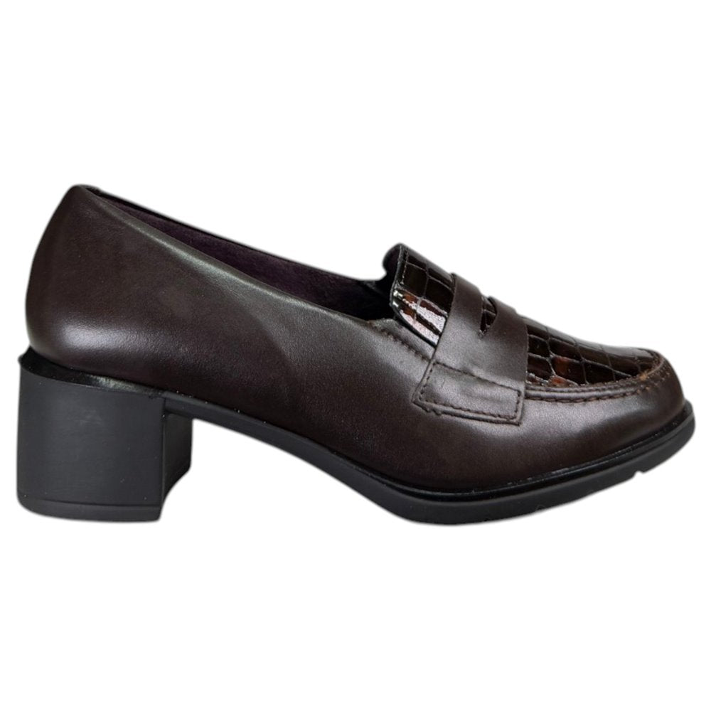 Zapatos Pitillos Tacón Antifaz Coco 11620 Marrón - imagen 1