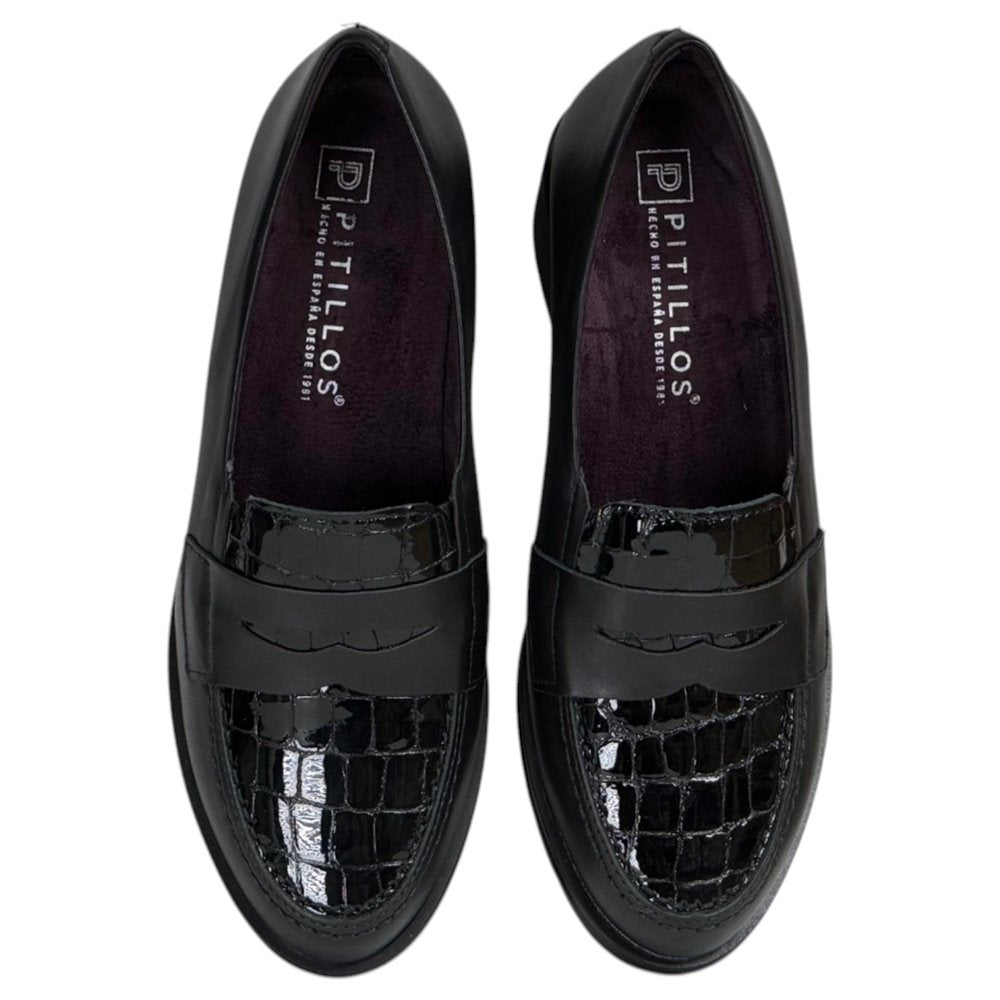 Zapatos Pitillos Tacón Antifaz Coco 11620 Negro - imagen 3