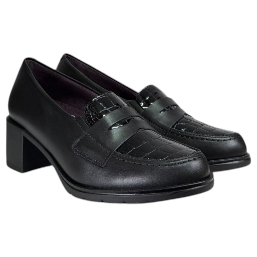 Zapatos Pitillos Tacón Antifaz Coco 11620 Negro - imagen 4