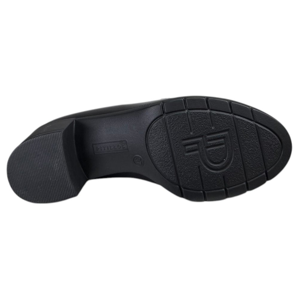 Zapatos Pitillos Tacón Antifaz Coco 11620 Negro - imagen 7