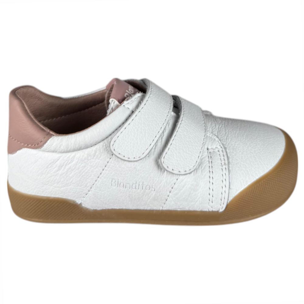 Zapatos Respetuosos Blanditos Londres Blanco Rosa Palo - imagen 1