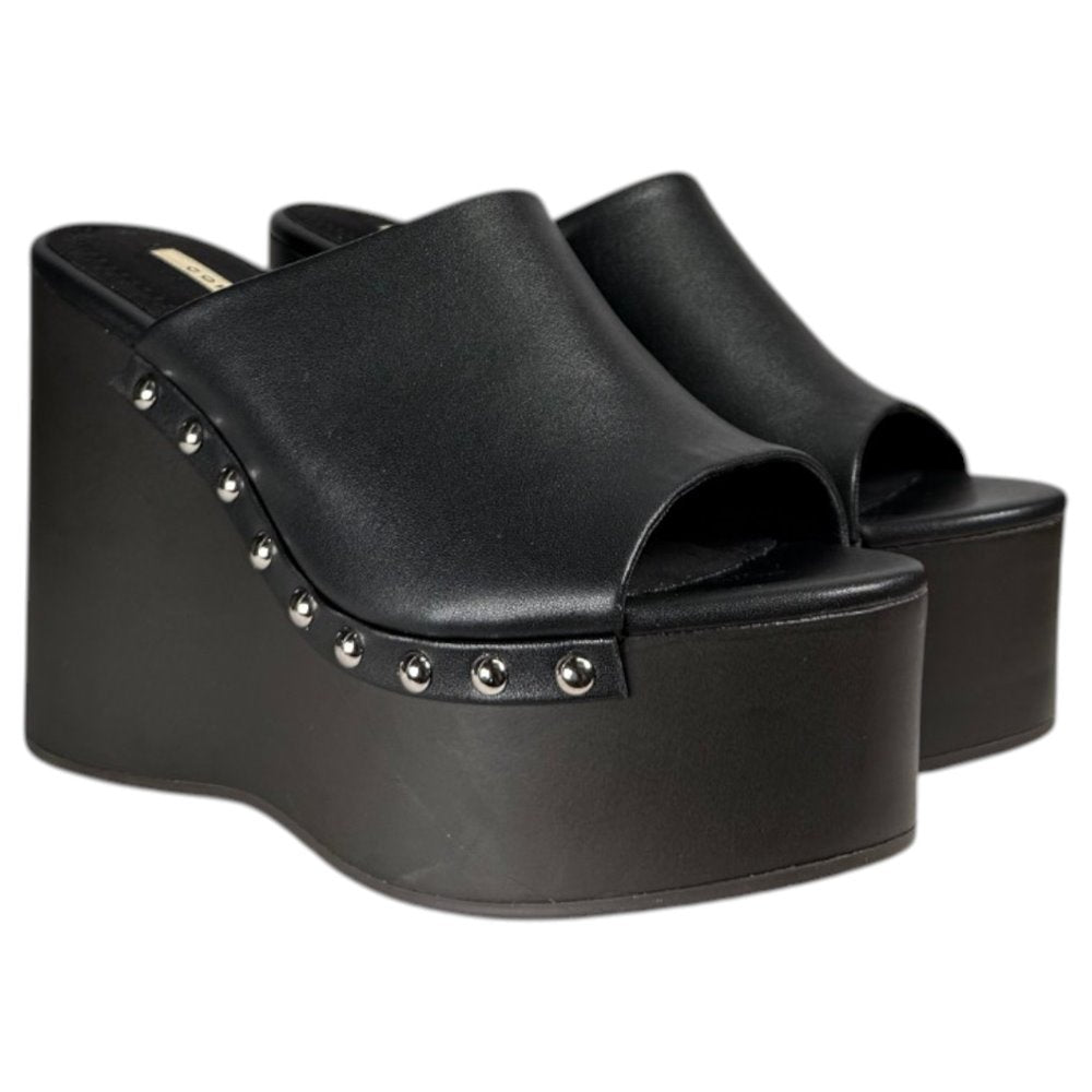Zuecos Corina Cuña Tachas M6368 Negro - imagen 3