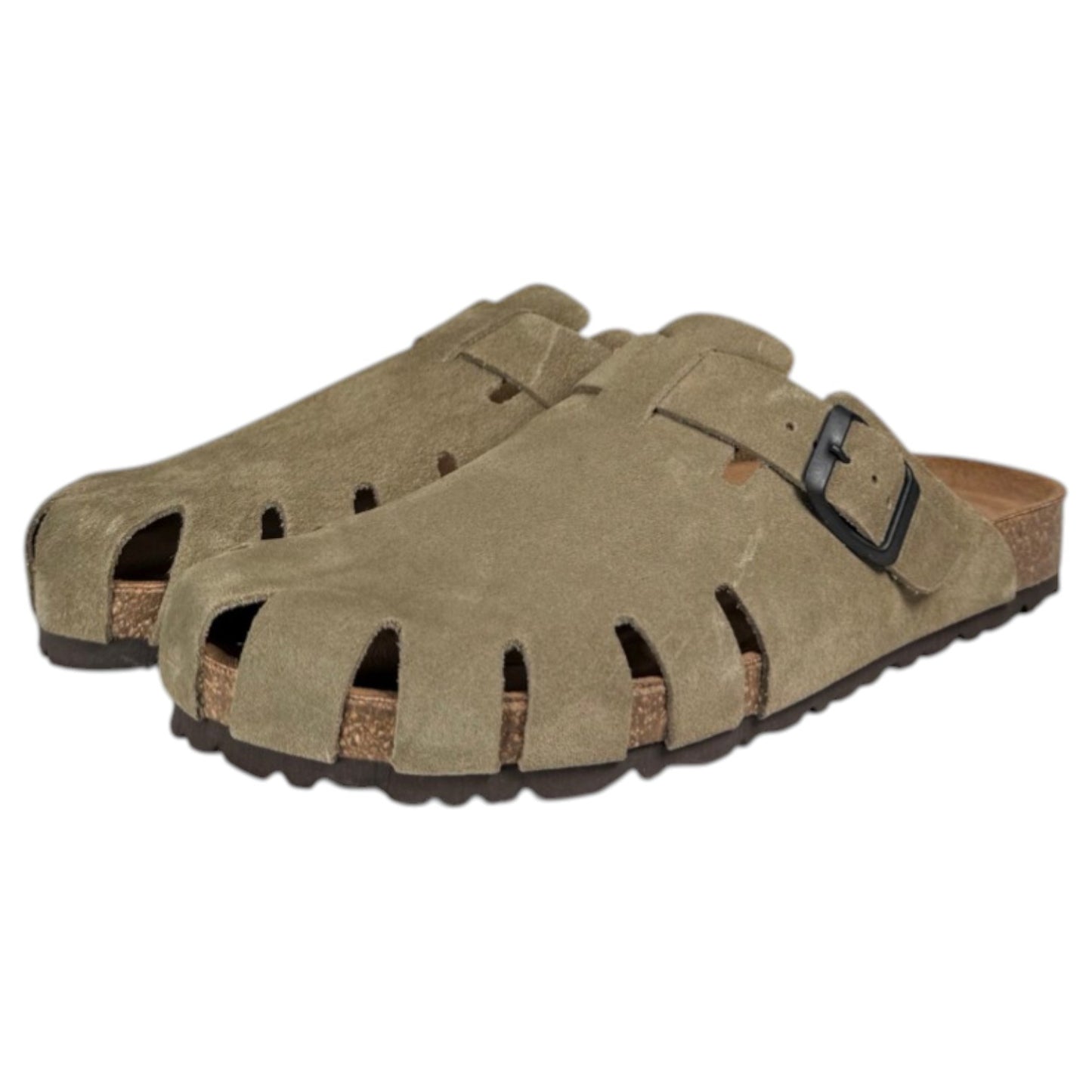 Zuecos Interbios 7506 Serraje Kaki - imagen 5