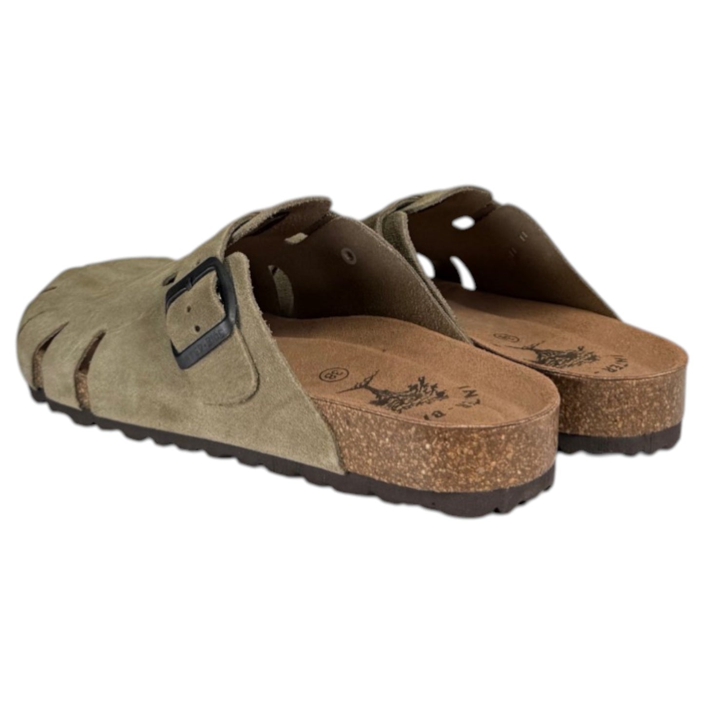 Zuecos Interbios 7506 Serraje Kaki - imagen 6