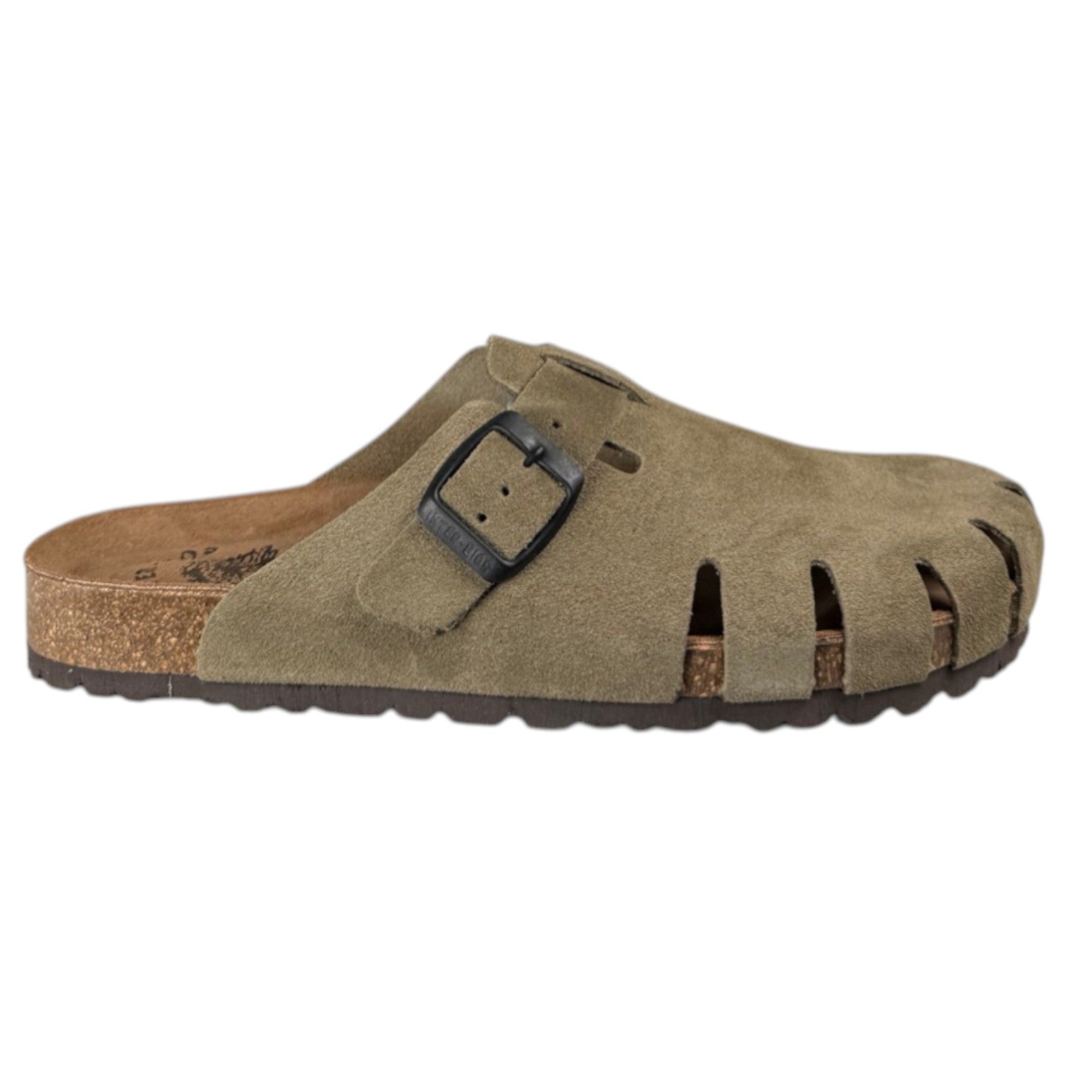 Zuecos Interbios 7506 Serraje Kaki - imagen 1